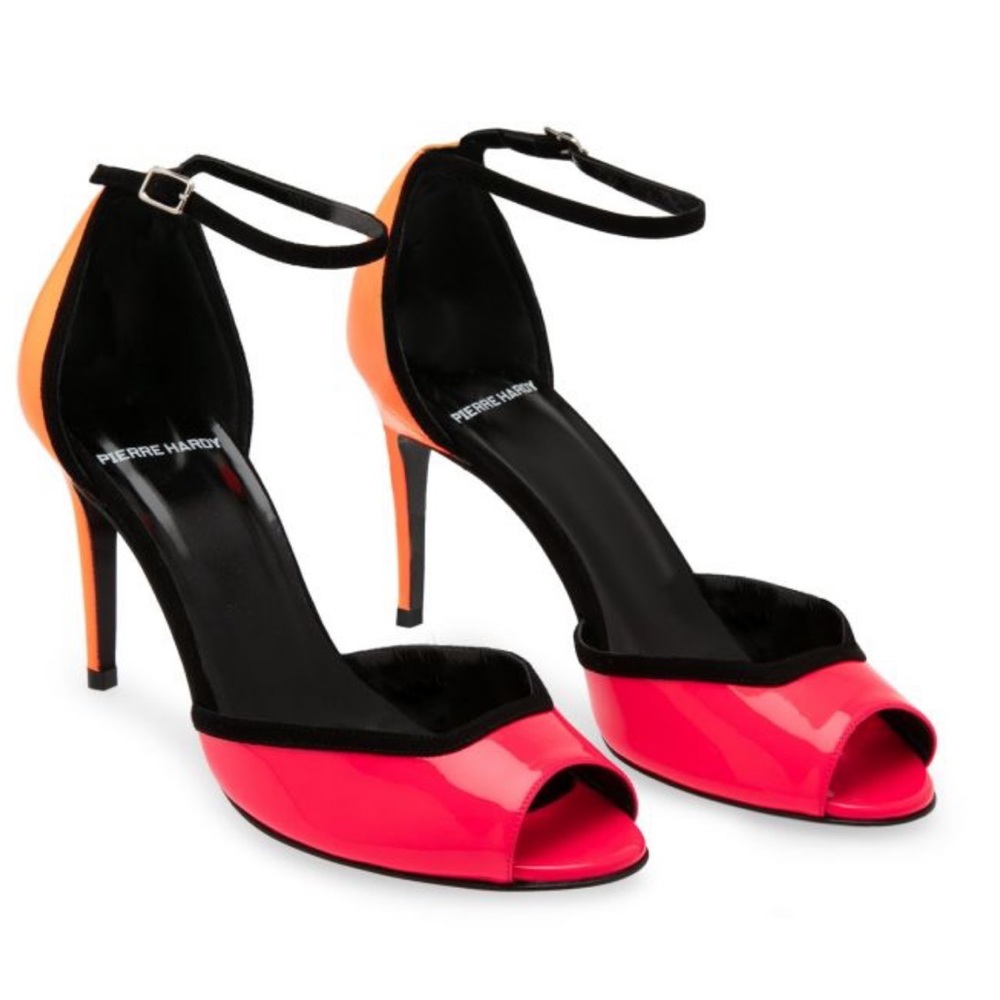 Pierre Hardy Skinissimo Neon Pink/Orange Stilettos - Picture 4 of 17